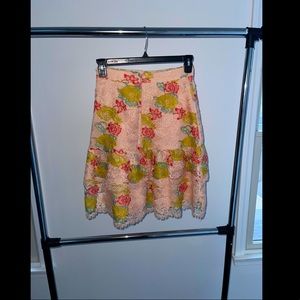Hutch pink floral skirt